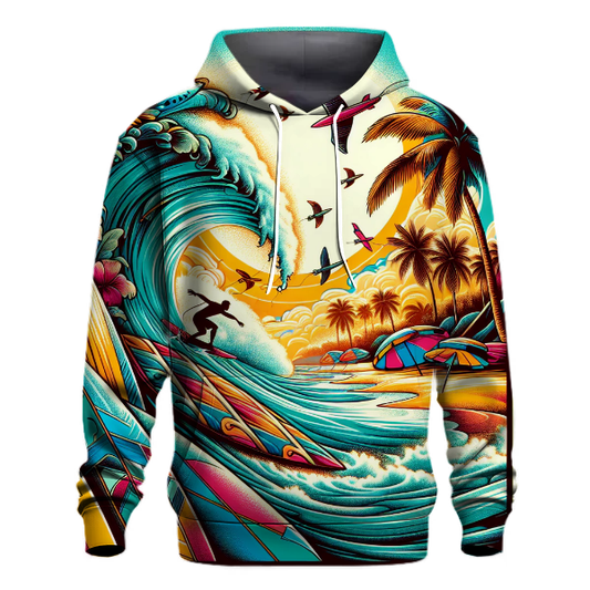 Vintage Surfing Vibes Hoodie