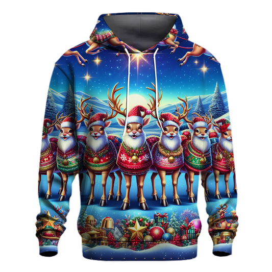 Santa's Reindeer Team Hoodie