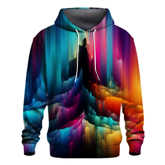 Urban Graffiti Burst Gradient Hoodie