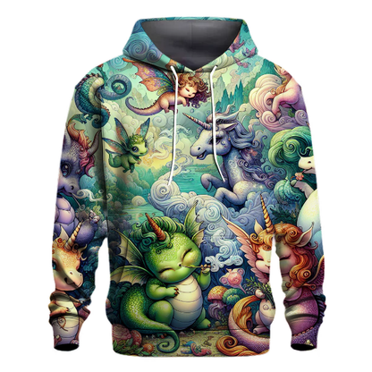 Whimsical Fantasy Creatures Hoodie