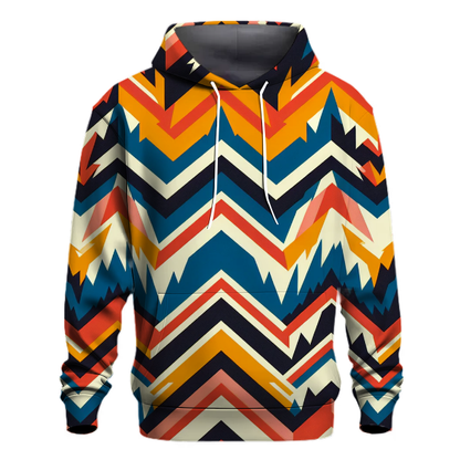 Vibrant Zigzag Vibrations Hoodie