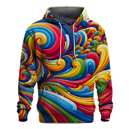 Whimsical Rainbow Patterns Hoodie