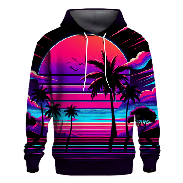 Retro Synthwave Paradise Hoodie