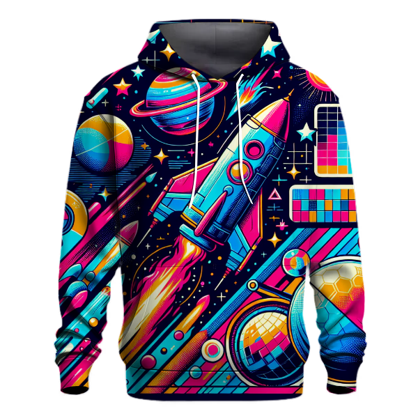 Vibrant Space Odyssey Hoodie