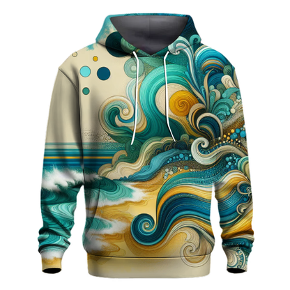 Turquoise Wave Dance Hoodie