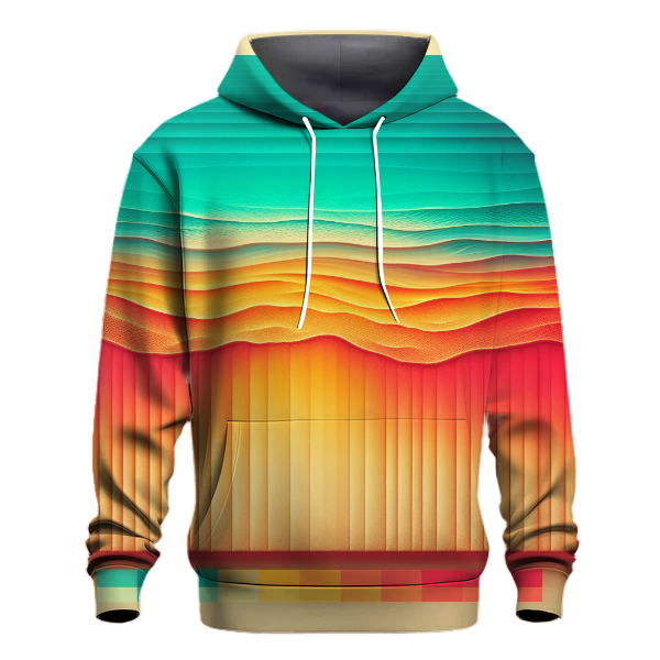 Vibrant Tropic Sunrise Gradient Hoodie