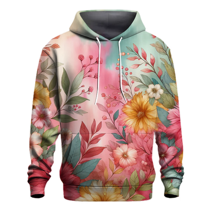 Whimsical Sunset Blossoms Hoodie