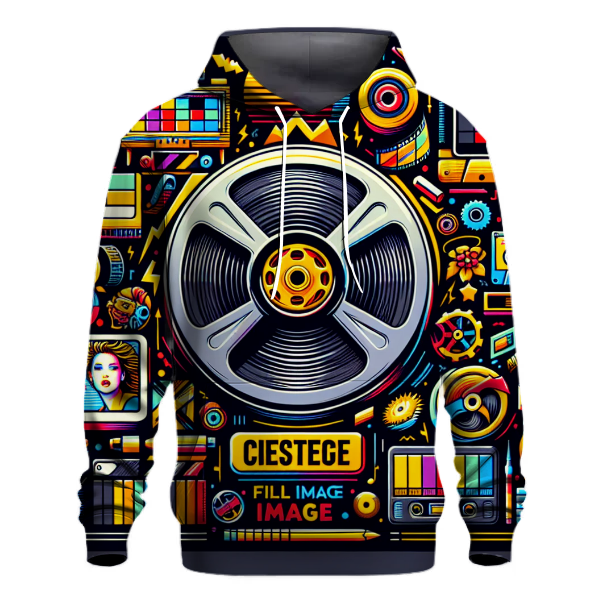 VHS Retro Film Reel Hoodie