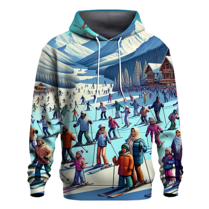 Skiing - Snowy Peaks Hoodie