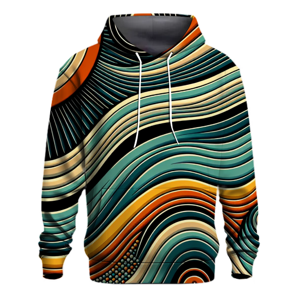 Vintage Vinyl Waves Hoodie