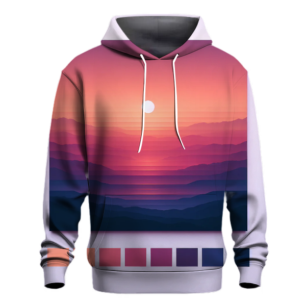 Vibrant 70s Sunset Hoodie