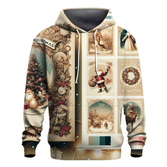 Vintage Christmas Card Collection Hoodie