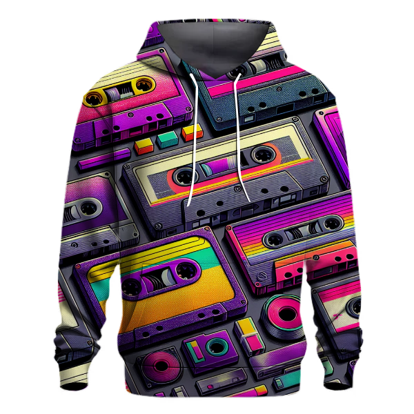 Vintage Neon Cassettes Hoodie