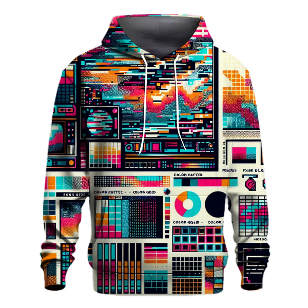 Vintage Tech Glitch Hoodie