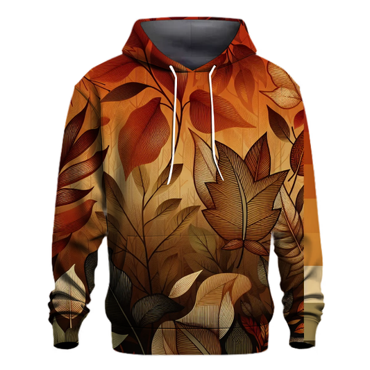 Autumn Leaves Ombre Hoodie Hoodies Fashion