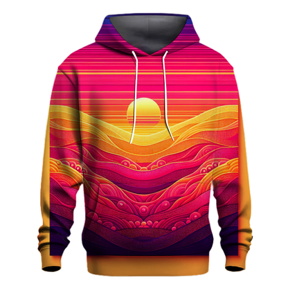 Vibrant Floral Sunset Hoodie