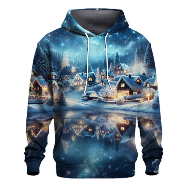 Starry Christmas Nightscape Hoodie