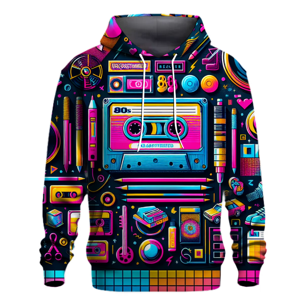 Vintage Pop Culture Icons Hoodie