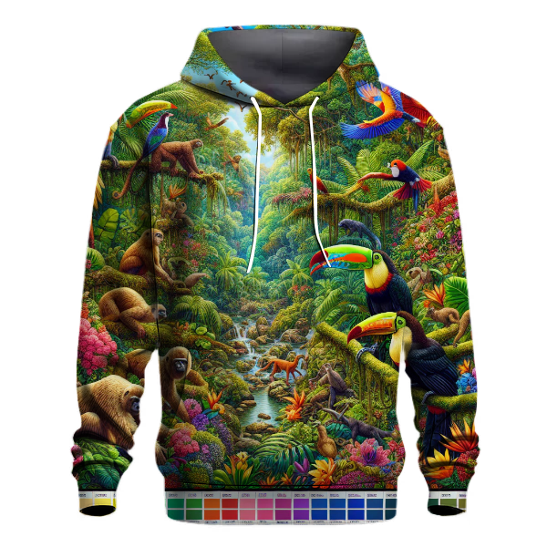 Vibrant Tropical Jungle Hoodie