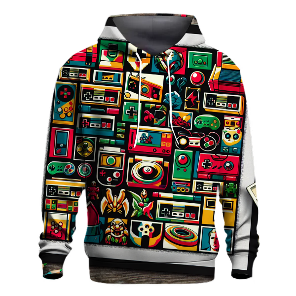 Vintage Gaming Icons Hoodie