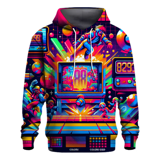 Vintage Video Game Graphics Hoodie