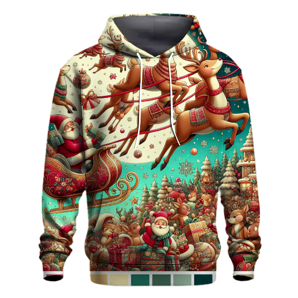 Santa's Reindeer Adventures Hoodie