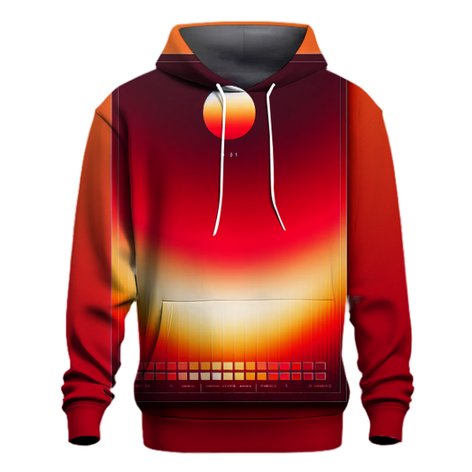 Warm Ember Gradient Hoodie Hoodies Fashion