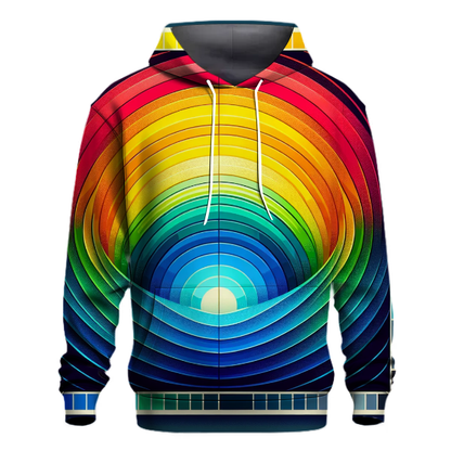 Vibrant Rainbow Ombre Hoodie