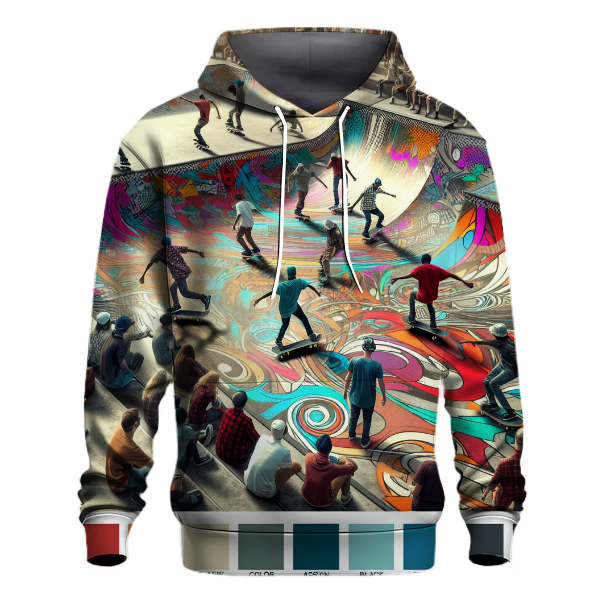 Skateboarding Action Shot Hoodie