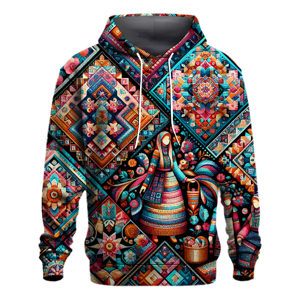 Vibrant Folk Art Hoodie