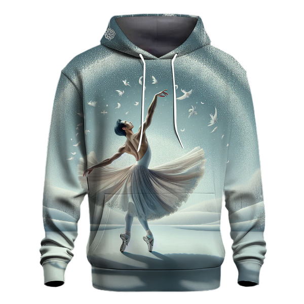 Whimsical Winter Ballerina Hoodie