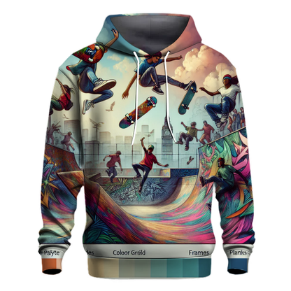 Vibrant Skateboarding Culture Hoodie