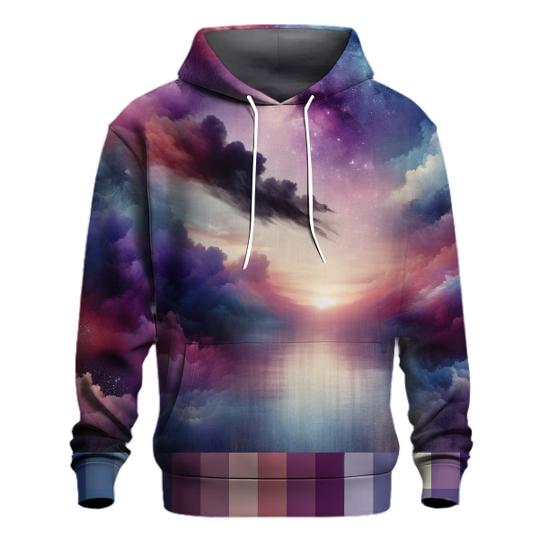 Velvet Twilight Tie-dye Design Hoodie