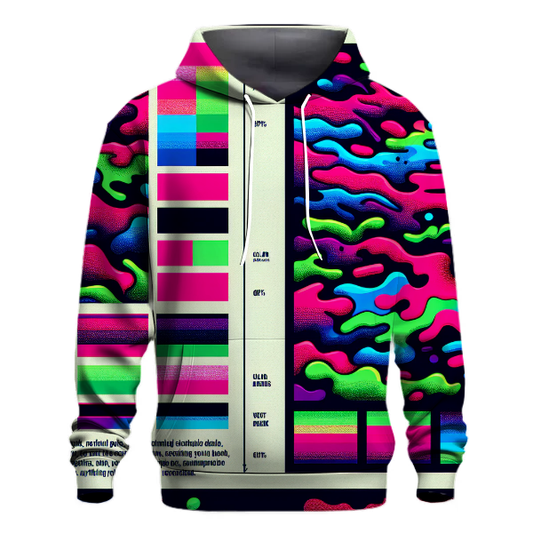 Vibrant Retro Camouflage Hoodie