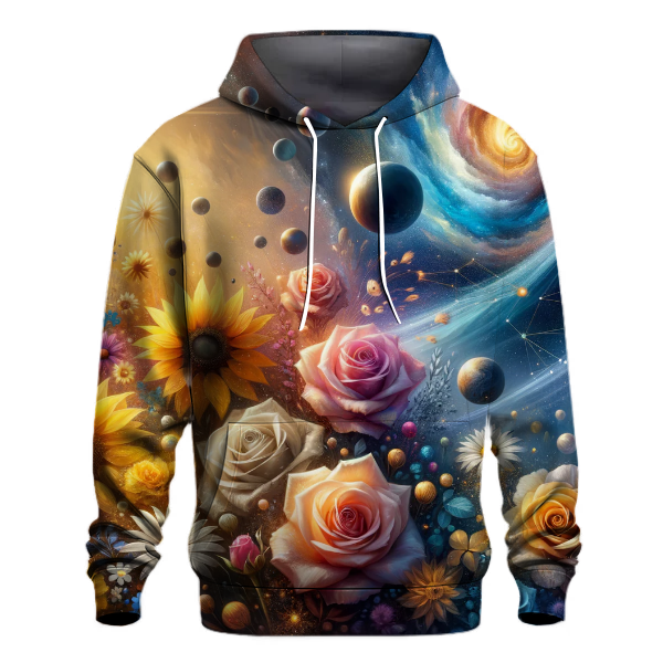 Cosmic Floral Fusion Hoodie