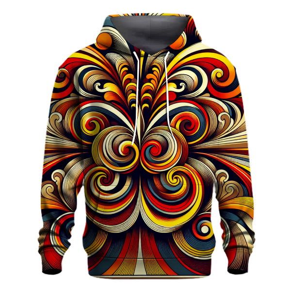 Retro Sunburst Swirl Hoodie