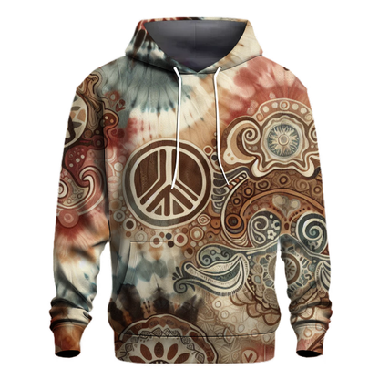 Vintage Tie-Dye Peace Hoodie