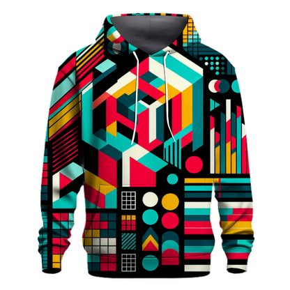 Abstract Retro Geometrics Hoodie