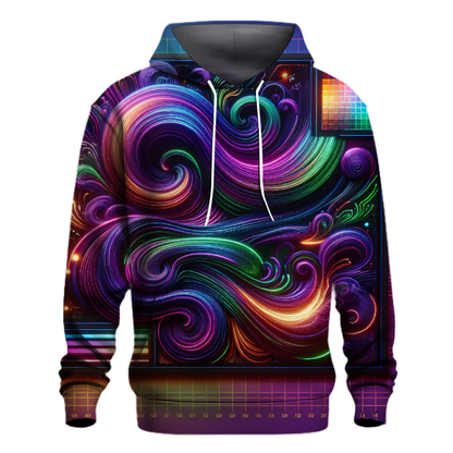 Vibrant Electric Streams Hoodie