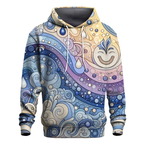 Whimsical Tie-Dye Rain Hoodie