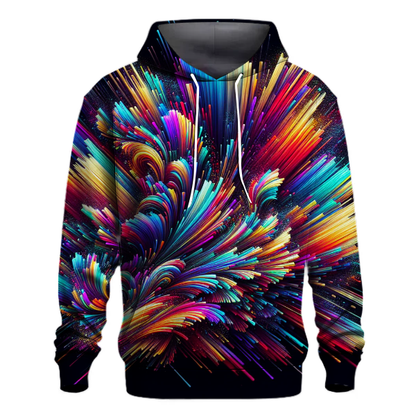 Electric Rainbow Splash Hoodie