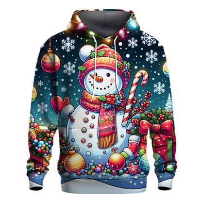 Sparkling Snowman Celebration Hoodie