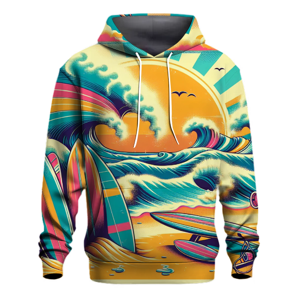 Wave Rider Retro Hoodie