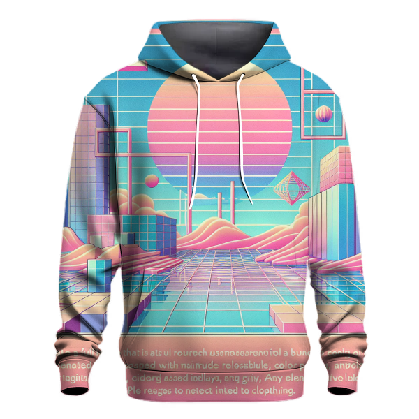 Vaporwave Vibes Design Hoodie