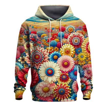 Vibrant Flower Garden Hoodie