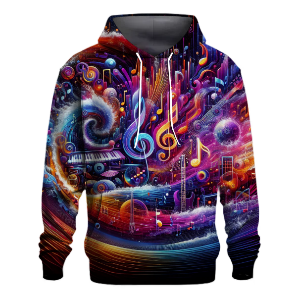 Vintage Music Wave Hoodie