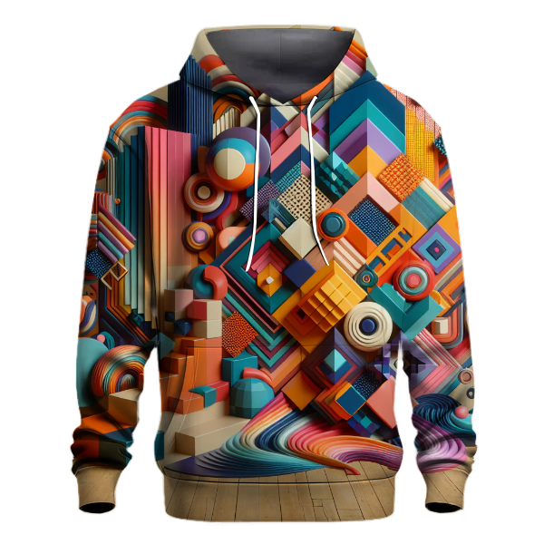 Vibrant 70s Patterns Hoodie