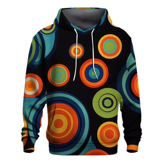 Vibrant Psychedelic Circles Hoodie