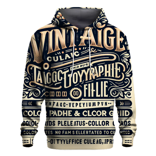 Vintage Typography Hoodie