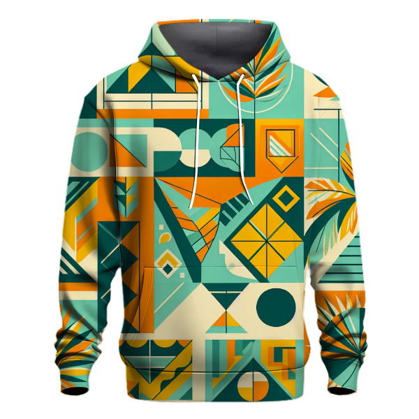 Vibrant Geo Tropics Hoodie